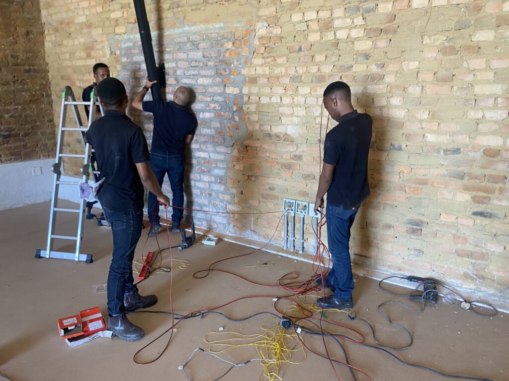 Church AV installation Stellenbosch — Bose PA system, stage lighting and LED screen by Yiva AV