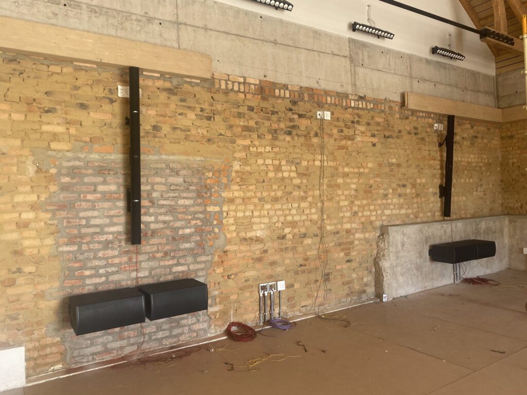Church AV installation Stellenbosch — Bose PA system, stage lighting and LED screen by Yiva AV