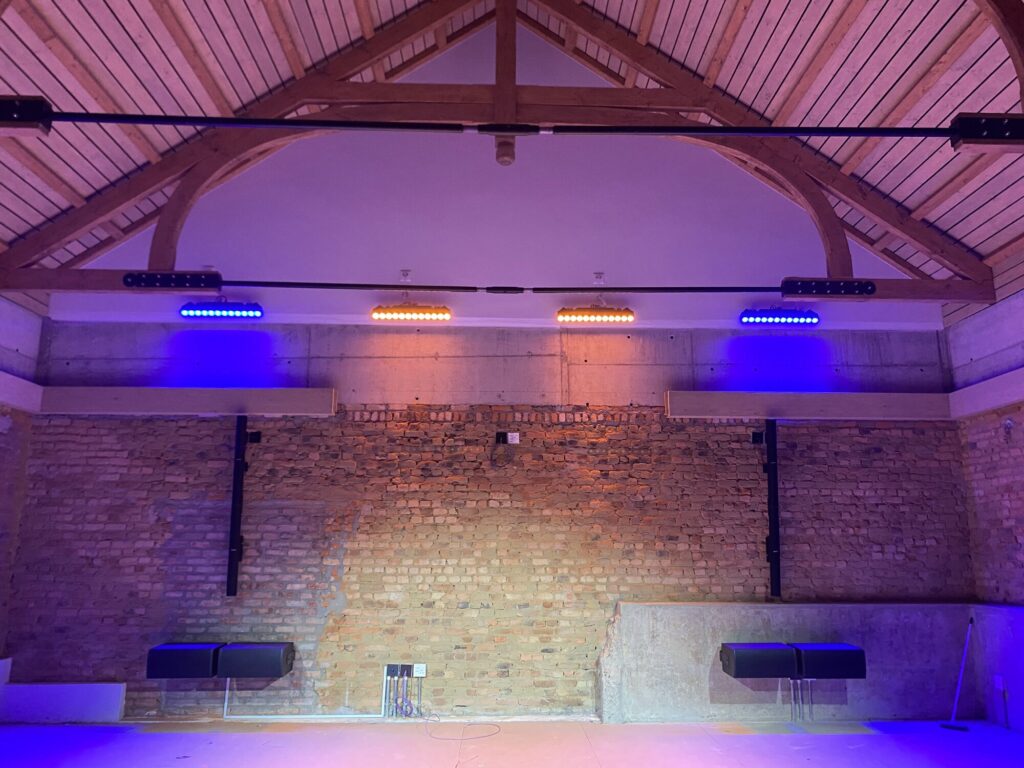 Church AV installation Stellenbosch — Bose PA system, stage lighting and LED screen by Yiva AV